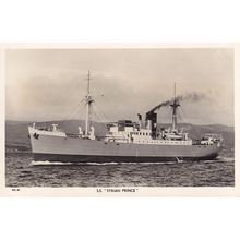 SS Syrian Prince Line Plain Back Postcard Old Ship Photo