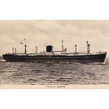 P&O Salsette Cargo Ship Real Photo Vintage Postcard
