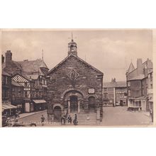 Llanrwst Market Square Welsh Antique Postcard