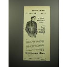 1957 Abercrombie & Fitch Viyella Reversible Jacket Advertisement
