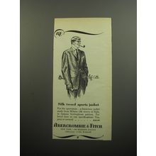 1957 Abercrombie & Fitch Silk Tweed Sports Jacket Advertisement