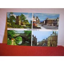 multiview, CARNFORTH, LANCASHIRE. used postcard dated 1972 #