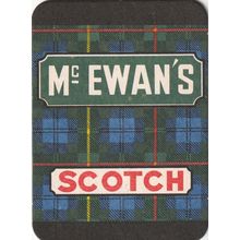 BEER MAT - McEWANS BREWERY - SCOTCH (EXPORT TO BELGIUM) - (Cat No 025) - (1977)