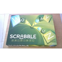 SCRABBLE ORIGINAL Family Board Game. Mattel (2012) .. 12 LETTER TILES MISSING ..