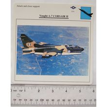 Vought A-7 Corsair II - USA - Attack & Close Support - Collectors Club Card