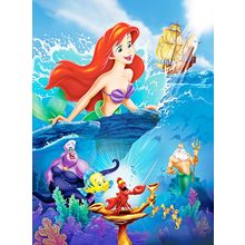 The Little Mermaid 6 Poster Canvas Movie Film Print A0 A1 A2 A3 A4 A5 A6 Art Wal