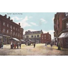 ED 155 HANLEY - MARKET SQUARE . PRINTED POSTCARD