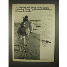 1973 Colgate Toothpaste Ad w/ Angie Dickinson