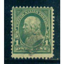 Used 279 1c Benjamin Franklin Average Plus M04451
