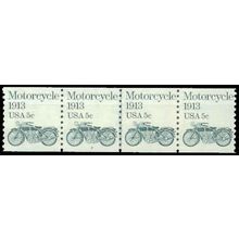1899 5c Motorcycle Very Fine MNH Dry Gum PNC 2/4 G0179