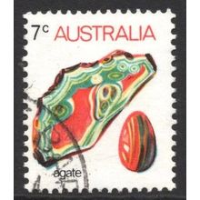 AUSTRALIA 1973: GEMSTONES DEFINITIVES - 7c AGATE USED (G4)