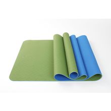 2 Tone TPE Premium Yoga Mat[ Green/Dark Blue ]