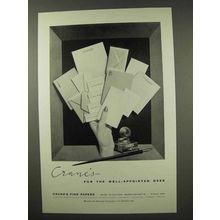 1956 Crane's Fine Papers Ad - Well-Appointed