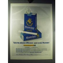 1960 Montclair Cigarettes Ad - Delicious Difference