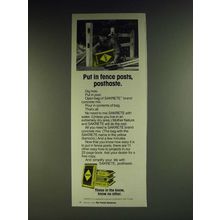 1984 Sakrete Concrete Mix Ad - Put in fence posts, posthaste