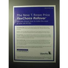 2005 T. Rowe Price FlexChoice Rollover IRA Ad!