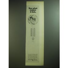 1974 Howard Miller Clock Ad - See what makes it tick