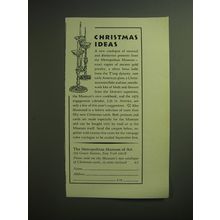 1974 The Metropolitan Museum of Art Advertisement - Christmas