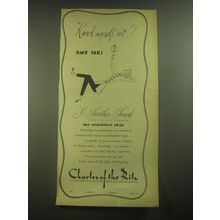1945 Charles of the Ritz Feather Touch Skin Cleanser Ad - Knock myself out?