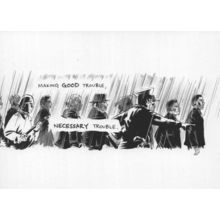Dallas Courthouse 1965 Protest Electoral March Voting Sheriff Postcard