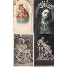 Roma 4x Virgin Mary Italian Pietro Basilica Mixed Religious Postcard s