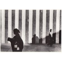 Silhouette Japanese Lady In India Madras Mural Wall Shadows Award Photo Postcard