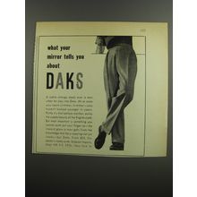 1953 DAKS Trousers Ad - What your mirror tells you about DAKS