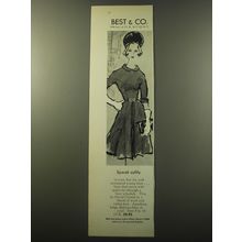 1960 Best & Co. Dress by David Crystal Ad - Speak softly