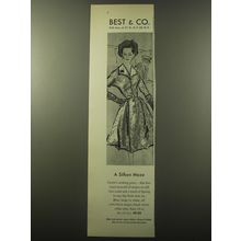 1960 Best & Co. Dress by Grobe Ad - A silken maze