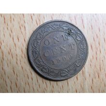 1900 Queen Victoria 1 Cent Canada Coin