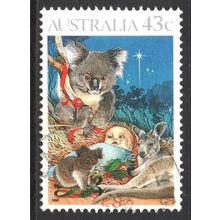 AUSTRALIA 1990: CHRISTMAS - 43c USED (G1)