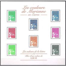 France 2002 Yvert Bloc Feuillet 45 Neuf ** Cote (2015) 15.00 € Marianne Luquet