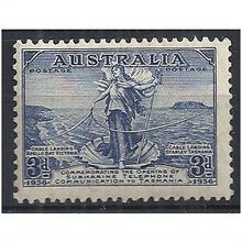 Australia 1935 SG157 3d Blue Mounted Mint ..