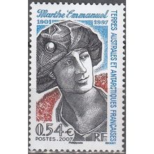 TAAF 2007 Yvert 457 Neuf ** Cote (2017) 2.10 € Marthe Emmanuel
