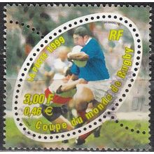 France 1999 Michel 3421 O Cote (2008) 1.20 € Rugby Cachet rond