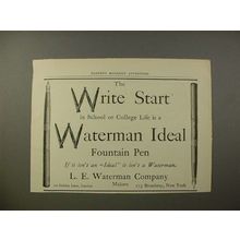 1902 Waterman Ideal Fountain Pen - Write Start