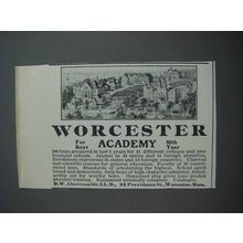 1913 Worcester Academy Ad - 80th Year