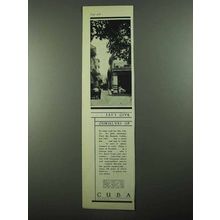 1931 Cuba Tourism Ad - Let's Give Ourselves Up