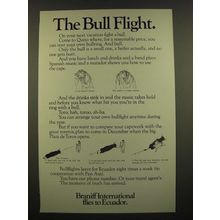 1968 Braniff International Airline Ad - The Bull Flight
