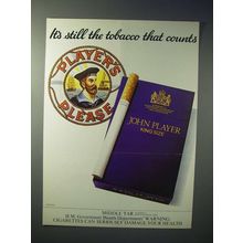 1979 John Player King Size Cigarette Ad - Still Counts