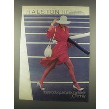 1985 JCPenney Halston III Hosiery Collection Ad