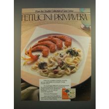 1986 Stouffer's Fettucini Primavera Ad - From Collection of Side Dishes