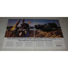 1988 Sony CCD-F30 Handycam Ad - When They Were Biting Like Crazy