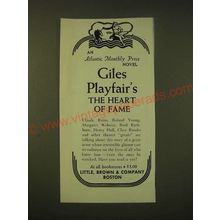 1951 Little, Brown & Company Ad - Giles Playfair's The Heart of Fame