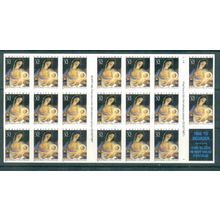 3112a 32c Madonna and Child Very Fine MNH Pane/20 P# 4444 1 L00093
