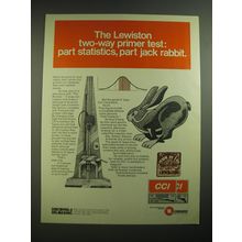 1974 Omark CCI Primers Ad - The Lewiston two-way primer test
