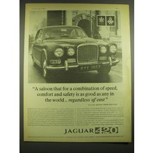 1968 Jaguar 420 Car Ad - A saloon that for a combination of speed, comfort