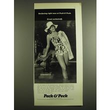 1971 Peck & Peck Swimsuit Ad - Surfacing right now at Peck & Peck.