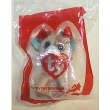 2021 McDonalds Ty Teenie Beanie Boos #12 Glitzy the Reindeer Mint in Package