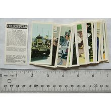 1977 complete set 40 Brooke Bond Police File - loose